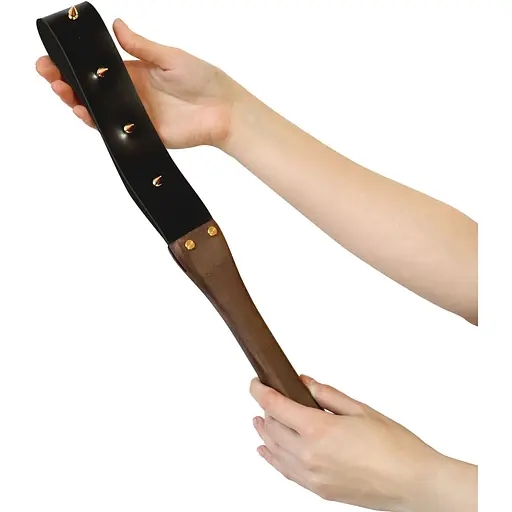 Ляскалка з шипами та дерев'яною ручкою Art of Sex - BDSM Strong - фото 4