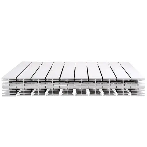 Радіатор біметалевий секційний Queen Therm 500/100 Vertical (кратно 10), Білий - фото 5