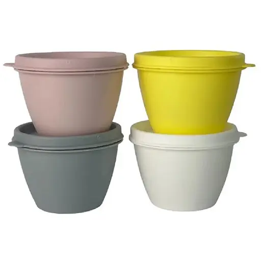 Набор пищевых контейнеров Motek Micro Plus круглый 4 шт 175 мл (MIC-410) - фото 1