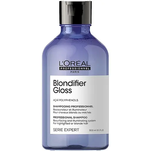 Шампунь L'Oreal Professionnel Serie Expert Blondifier Gloss для сяйва освітленого та пофарбованого у відтінки блонд волосся 300 мл - фото 1