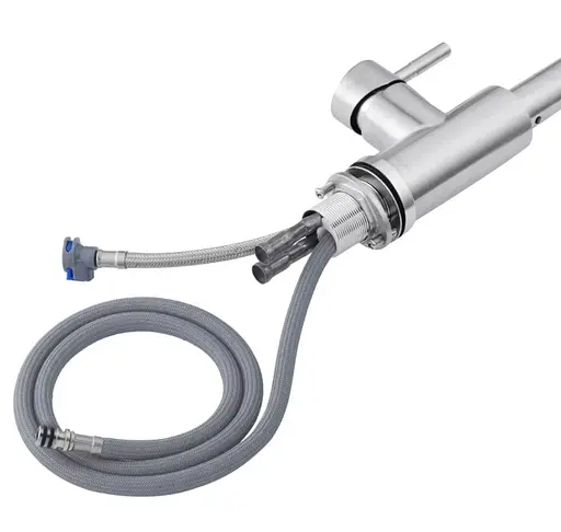 Змішувач для кухні з висувним виливом Kroner KRP Edelstahl Klassisch - ESG03917 (CV032284) - фото 8