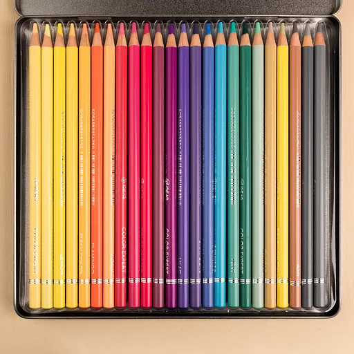 Набір олівців кольорових 99IDEAS "Color Expert" 24 кольори, Pastel Set, металева коробка, 99CE-24PAST - фото 5