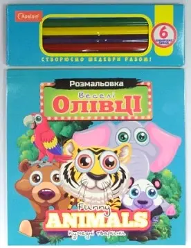 Набор для творчества Веселые карандаши Funny Animals