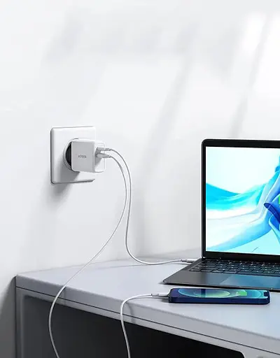 Зарядний пристрій Ugreen CD170 38W USB/Type-C білий - фото 4