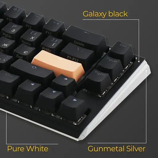 Клавіатура Ducky One 3 Mini Cherry MX Speed Silver RGB Black DKON2161ST-PUAPXCLAWSC1 UA (125716) - фото 4