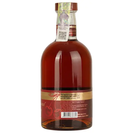 Бренди Proshyan Поздравительный Черри 5 лет 34% 0.5 л - фото 4