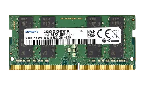 Оперативная память Samsung 16GB SODIMM DDR4 2666MHz (M471A2K43CB1-CTD) Б/У - фото 1