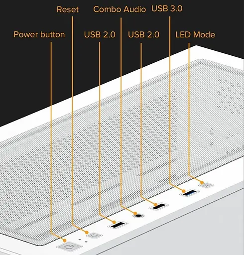 Корпус GameMax Vista MW (Vista MW) без блока питания - фото 9