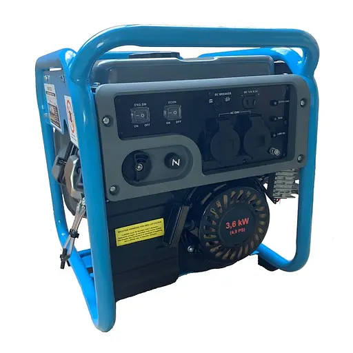 Інверторний бензиновий генератор IMLEX IM-INV3500 (3.0/3.5 кВт) Ручний стартер - фото 3