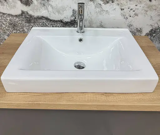 Умивальник VBI Bagnara 60 white врізний VBI-018062, Білий - фото 4