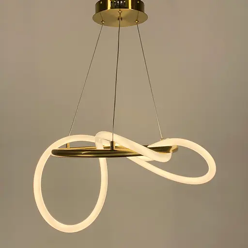 Латунна кільцева люстра ELISION з гнучкою LED стрічкою Line.F Діаметр 60см - фото 8