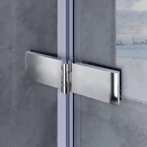 Шторки стеклянные на ванну Koer SR BS05-90x140-TR-01 прозрачное стекло Easy Clean 6 мм, хром KR5372, Универсальная, прозрачный, хром - фото 5