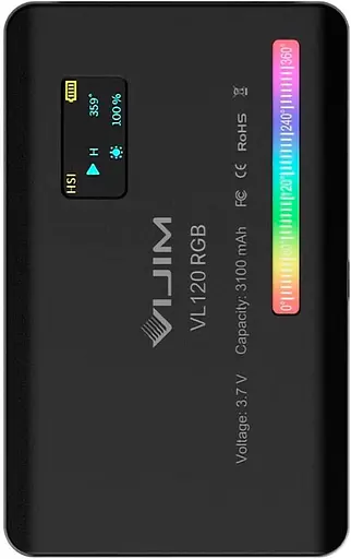 Накамерне світло Ulanzi Vijim VL120 RGB Black [76094] - фото 3