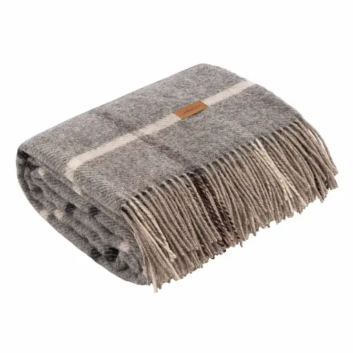 Плед Ardesto Leonardo Alpina 140x200 см 100% серая шерсть (ART0703LM) - фото 6