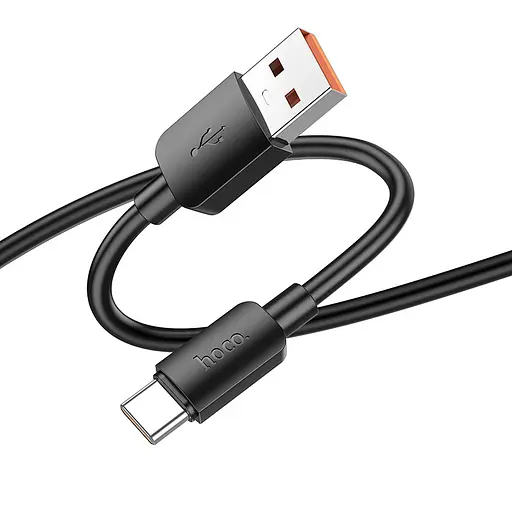 Дата кабель Hoco X96 Hyper USB to Type-C 27W (1m) Black - фото 3