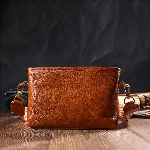 Сумка кожаная женская Vintage 21х14х10 см sum0022739 - фото 6