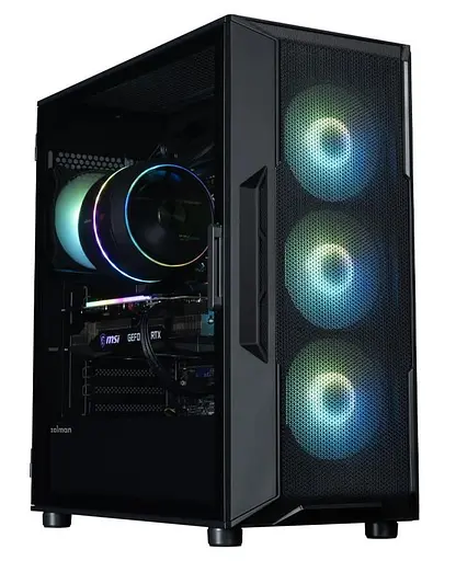 Корпус Zalman I3 Neo ARGB V2 Tempered Glass без БЖ Black (I3NEOARGBV2BLACK) - фото 1