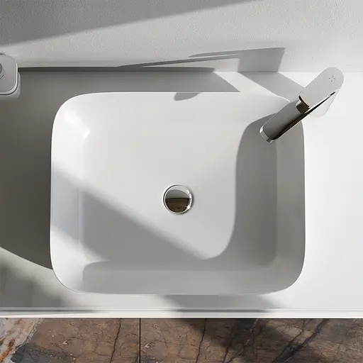 Умивальник Am.Pm Func 51 см білий MFAWCC10510WG, Білий - фото 4