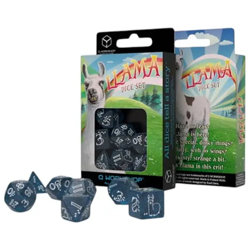 Набір кубиків Shimmering Llama Dice Set , 7 шт. (SLLA3F) - фото 1