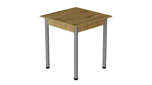 Стіл кухонний Ferrum-decor Агата 75x70x70 Сірий ДСП Дуб Артізан 16мм (FRD-105671) - фото 3