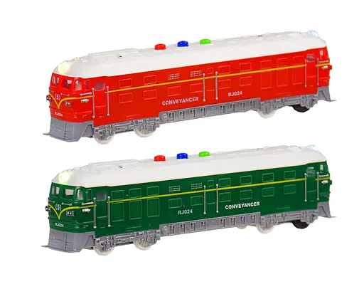 Поезд инерционный RJ024, звук, свет, в коробке (6920107889480) МИКС - фото 1