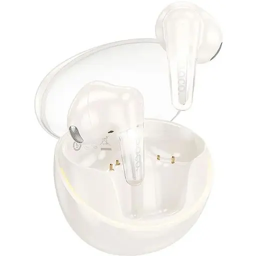 Навушники Hoco EW202 Magic true wireless BT headset, BT5.4, 35mAh, 350mAh, 6h, IPX4, Milky white