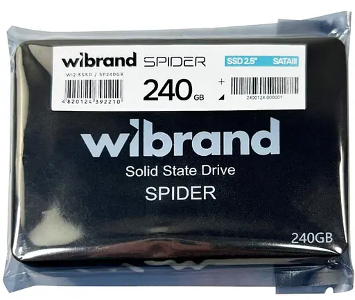 Накопичувач SSD Wibrand Sata 2.5 240GB Spider Bulk 256 250 (WI2.5SSD/SP240GB) - фото 3