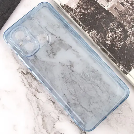 Чехол Epik TPU Starfall Clear для Xiaomi Redmi 12C Голубой - фото 4
