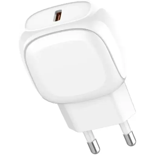 Мережевий зарядний пристрій Ldnio A1206C Type-C PD 27W білий + кабель Type-C to Lightning - фото 1