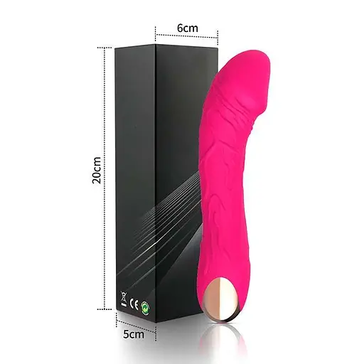 Вибратор 20 режимов вибрации точка G силикон водонепроницаемый USB зарядка фуксия