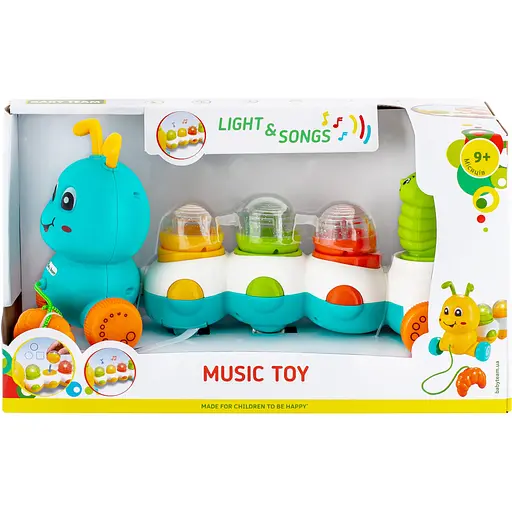 Іграшка музична Baby Team Повзунчик (8659_блакитний) - фото 4