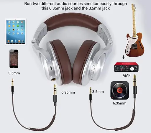 Професійні навушники OneOdio A70 безпровідні сіро-коричневий - фото 9