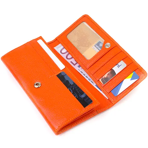 Жіночий шкіряний гаманець Canpellini 19х9.6х2 см acs0025533 - фото 3