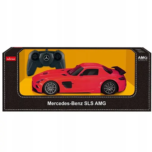 Машинка на управлінні Mercedes-Benz SLS AMG 1:18 RASTAR червоний 54100 - фото 4