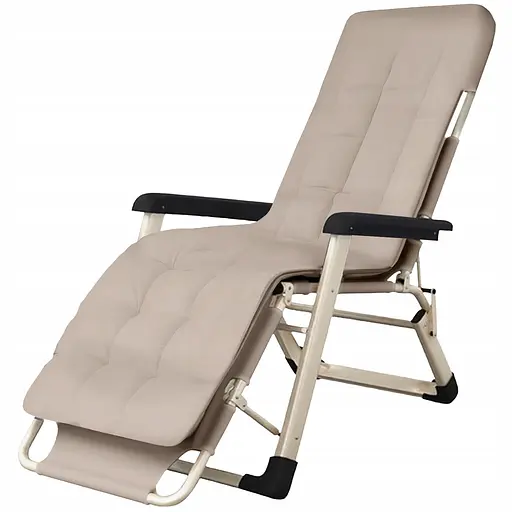 Шезлонг садовий OldBro KRUMAD багатофункціональний складний з подушкою - фото 2