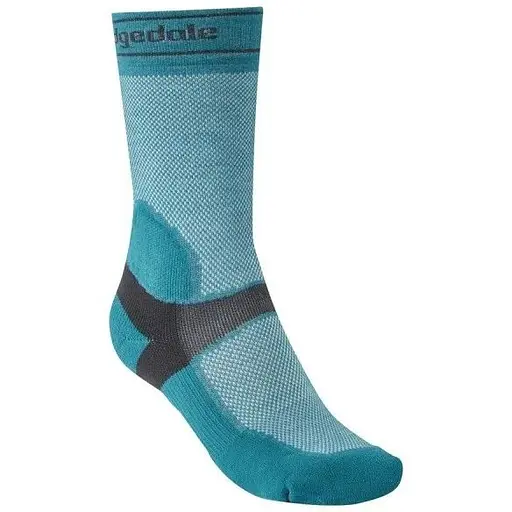 Носки Bridgedale Mountain Bike Summer Weight T2 Coolmax Sport Boot Women's S Teal/Grey (1053-710358.341.S)