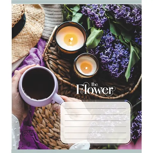 Зошит учнівський "Квіткові композиції" 060-610307K-4 в клітинку, 60 аркушів