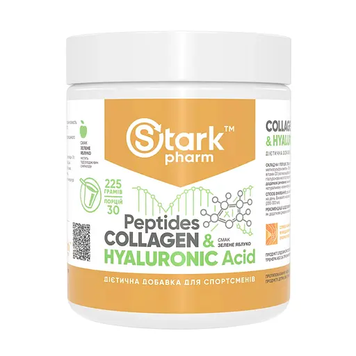 Коллагеновые пептиды Stark Pharm Collagen Peptides Hyaluronic Acid Green Apple 225 г