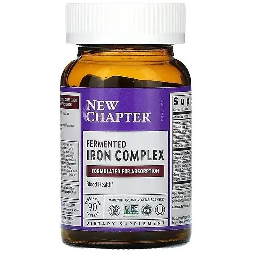 Ферментированный комплекс железа New Chapter Fermented Iron Complex 90 капсул - фото 3
