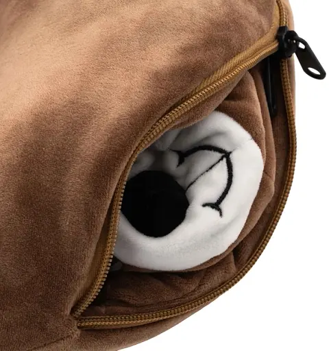 Подушка-трансформер для шиї Ardesto Travel Сute Dog 30х30 см коричнева (ART3035NEP) - фото 2