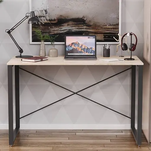 Письменный стол Ferrum-decor Серии Коннект 75x120x60 черный ДСП Дуб Сан-Марино 16мм (FRD-104202)