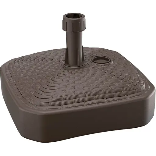 Подставка для садового зонта Prosperplast квадратная коричневая 12 л