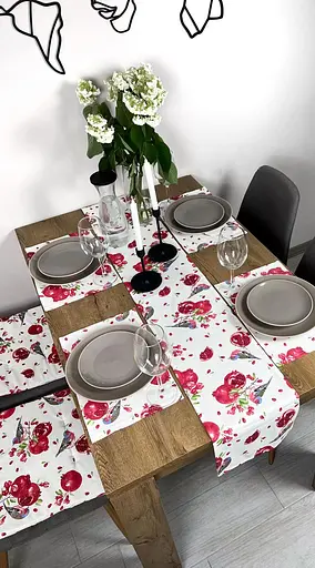 Комплект Доріжка водовідштовхувальна Гранатовий принт 200х40 см 4 шт. - фото 4