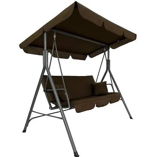 Гойдалка Leobro з подушками на 3 особи Brown - фото 1