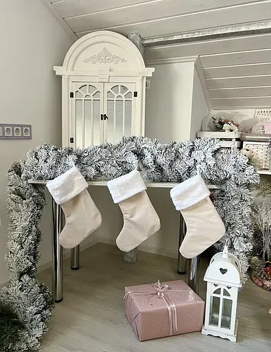 Гірлянда хвойна Hvoya Classic з плівки засніжена 2 м - фото 7