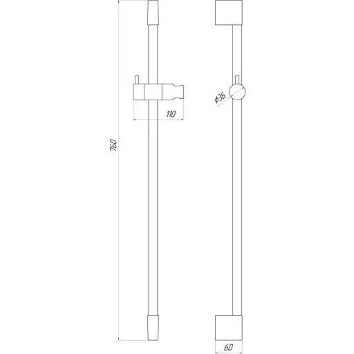Душова стійка Topaz Sardinia TS-08107-00 000022526 Хром - фото 3