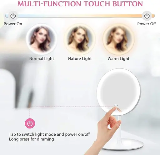 Дзеркало YOSHAN, світлодіодне для макіяжу - фото 3