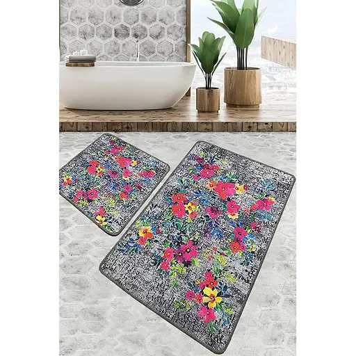 Набір килимків для ванної кімнати Chilai Home Etova 60 x 100 + 50 x 60