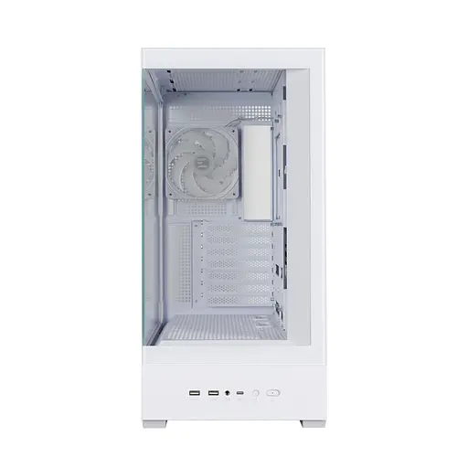 Zalman Корпус P40 DS без БЖ, 2xUSB3.0, 1x Type C, 3x120мм ARGB Reverse, 1x120мм ARGB, VGA 420мм, LCS ready, TG Side/Front Panel, Display, ATX, білий - фото 10