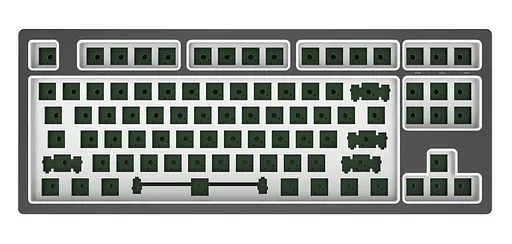 Клавиатура Dark Project KD87B LTD Aluminum Barebones Темно-серая (KB-CST-872-702224) - фото 1